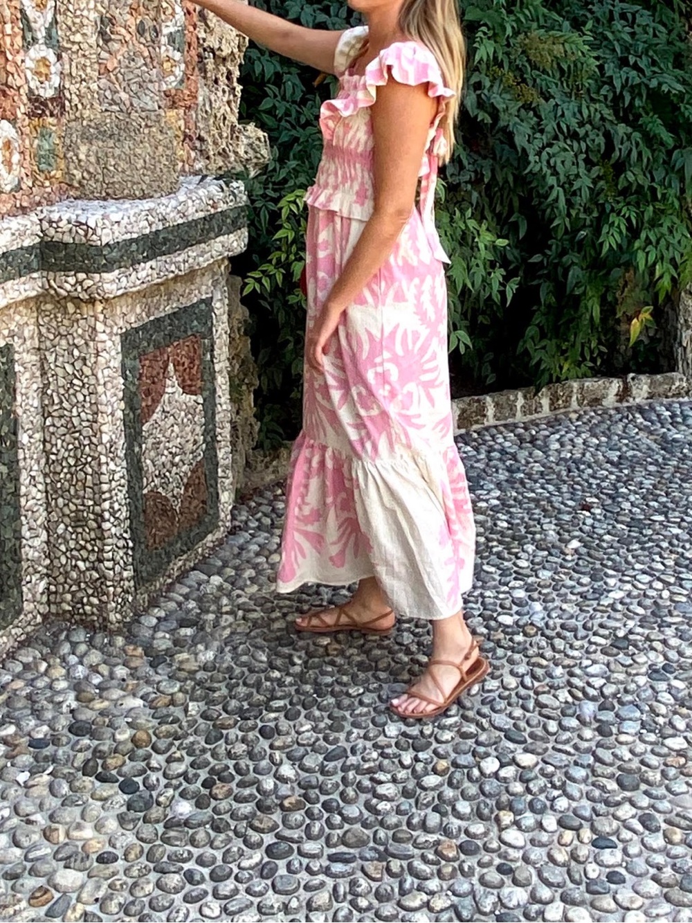 Sea Pink Ruffle Maxi Dress - Picture 6 of 12